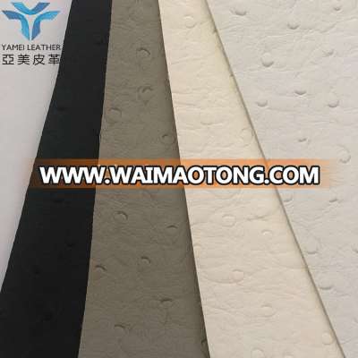 LUXURIOUS MARINE OSTRICH pvc sponge leather for marine boat seat,upholstery leather